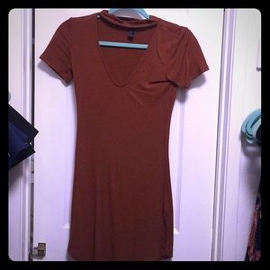 Forever 21 brown/rust color bodycon dress